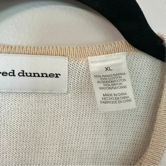 Alfred Dunner Women’s Short Sleeve Brown & White Floral Sweater Size XL GUC - Picture 5 of 8